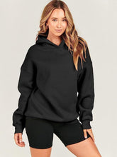 Load image into Gallery viewer, Dropped Shoulder Long Sleeve Hoodie (multiple color options)
