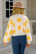 Load image into Gallery viewer, Floral Open Front Fuzzy Cardigan (multiple color options)
