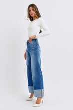 Load image into Gallery viewer, Judy Blue Distressed High Waist Wide Leg Jeans
