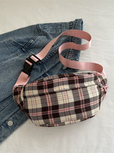 Load image into Gallery viewer, Plaid Adjustable Strap Crossbody Bag (multiple color options)
