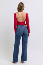 Load image into Gallery viewer, Judy Blue Raw Hem Mid Rise Jeans
