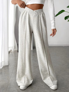 Elastic Waist Wide Leg Pants (multiple color options)