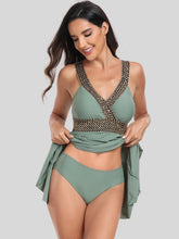 Load image into Gallery viewer, Surplice Wide Strap Two-Piece Swimwear (multiple color options)
