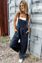 Load image into Gallery viewer, Plaid Wide Strap Wide Leg Overalls
