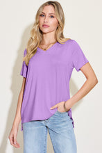 Load image into Gallery viewer, Bamboo V-Neck High-Low T-Shirt (multiple color options)
