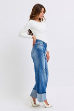 Load image into Gallery viewer, Judy Blue Distressed High Waist Wide Leg Jeans
