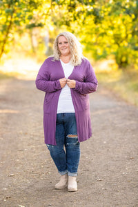 Classic Cardigan - Purple