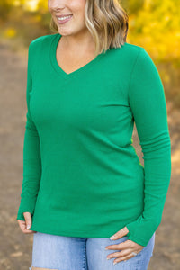 Leah Long Sleeve Top - Green