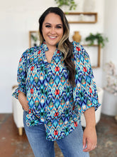 Load image into Gallery viewer, Printed Balloon Sleeve Blouse
