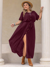 Load image into Gallery viewer, Round Neck Half Sleeve Dress (2 color options)
