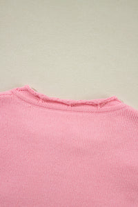 Daisy Notched Long Sleeve Sweater (multiple color options)