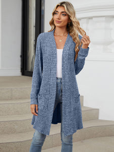 Open Front Long Sleeve Cardigan (multiple color options)