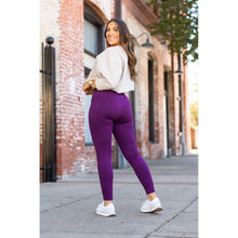 Load image into Gallery viewer, The Kinsley Purple Full Length Leggings - Luxe by Julia Rose®
