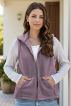 Load image into Gallery viewer, Zip Up Vest Coat with Pockets (multiple color options)
