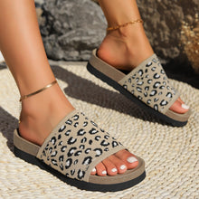 Load image into Gallery viewer, Leopard Open Toe Sandals (multiple color options)
