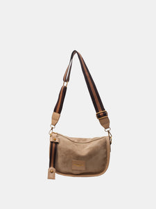 Suede Adjustable Strap Shoulder Bag (multiple color options)