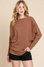 Load image into Gallery viewer, Drop Shoulder Long Sleeve Knit Top
