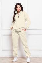 Load image into Gallery viewer, Half Zip Long Sleeve Sweatshirt and Pants Set (multiple color options)
