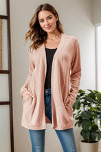 Load image into Gallery viewer, Cable-Knit Open Front Long Sleeve Cardigan (multiple color options)
