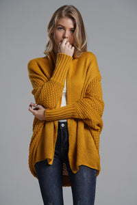 Open Front Batwing Sleeve Cardigan (multiple color options)