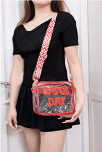 Load image into Gallery viewer, GAME DAY Stadium Approved Transparent Crossbody Bag (multiple color options)
