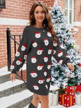 Load image into Gallery viewer, Round Neck Dropped Shoulder Sweater Dress (multiple color options)
