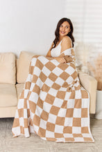 Load image into Gallery viewer, Checkered Decorative Throw Blanket (multiple color options)
