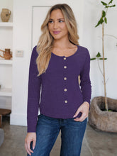 Load image into Gallery viewer, Button Up Round Neck Long Sleeve Cardigan (multiple color options)
