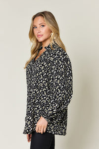 Leopard Long Sleeve Blouse (multiple color options)