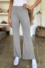 Load image into Gallery viewer, Ribbed High Waist Flare Pants (multiple color options)
