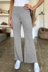 Ribbed High Waist Flare Pants (multiple color options)