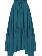 Load image into Gallery viewer, Smocked Waist Band Ruched Layered Skirt (multiple color options)
