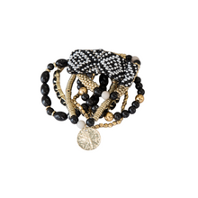 Load image into Gallery viewer, Next to You Bracelet Set in Black
