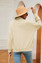 Load image into Gallery viewer, Half-Zip Dropped Shoulder Sweatshirt (multiple color options)
