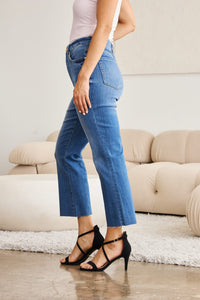 RFM "Mini Mia" Tummy Control High Waist Cropped Wide Leg Jeans