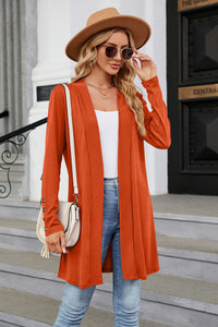 Long Sleeve Open Front Cardigan (multiple color options)