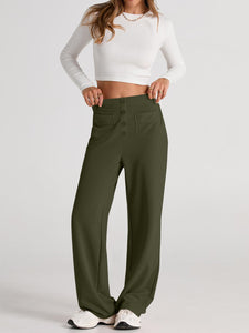 High Waist Wide Leg Pants (multiple color options)