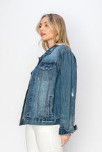 Load image into Gallery viewer, RISEN Distressed Button Up Jacket
