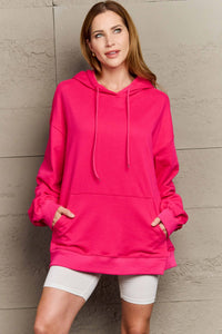 Drawstring Long Sleeve Hoodie (multiple color options)