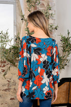 Load image into Gallery viewer, Printed Boat Neck Blouse
