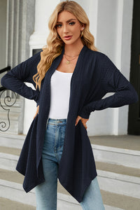 Open Front Long Sleeve Cardigan (multiple color options)