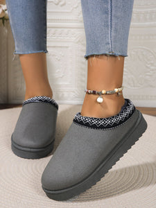 Round Toe Platform Slippers (multiple color options)