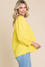 Load image into Gallery viewer, Texture Square Neck Puff Sleeve Top
