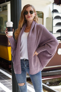 Open Front Batwing Sleeve Cardigan (multiple color options)