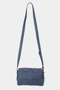 Woven Crossbody Bag with Adjustable Strap (multiple color options)