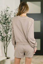 Load image into Gallery viewer, A Little Bit of Comfort Embroidered Top and Bottom Set in Taupe
