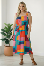 Load image into Gallery viewer, Pop Art Patchwork Midi Dress
