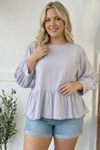 Load image into Gallery viewer, With Gentle Grace Lavender Cotton Blouse

