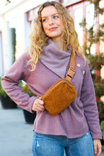 Load image into Gallery viewer, Maple Brown Sherpa Crossbody Sling Bag
