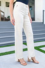 Load image into Gallery viewer, Alice High Rise Over Dyed 90&#39;s Straight Jeans in Light Khaki by Judy Blue
